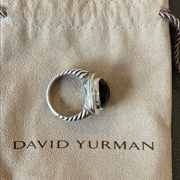 David Yurman Albion Collection, Sterling Silver Black Onyx Ring, - Picture 3 of 9